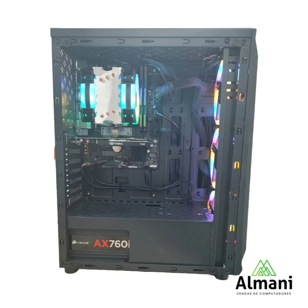 DESKTOP GAMER TGT CARBON CORE I5 6400T M2 256 GB HD 1 TB 16 GB RAM NVIDIA T400 4GB - WIN10 PRO - MT