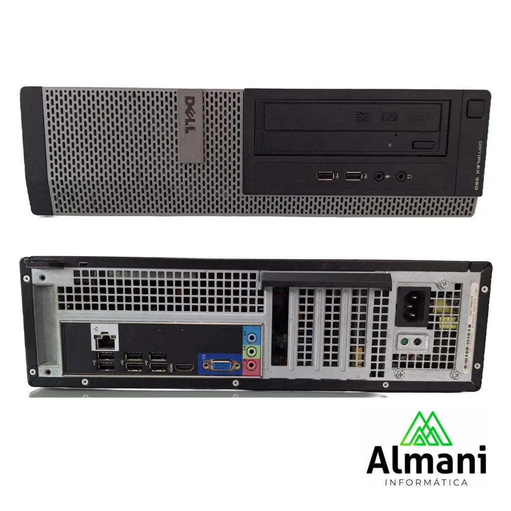 DESKTOP DELL OPTIPLEX 390 CORE I3 2100 SSD 512 GB 4 GB RAM - WIN10 PRO - SFF